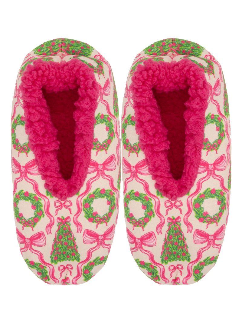 Simply Southern Holiday Slippers - Greenery