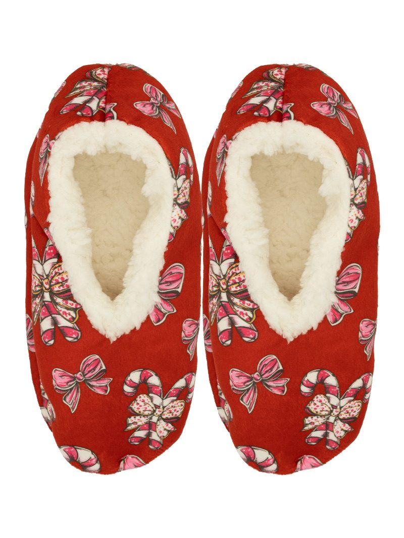 Simply Southern Holiday Slippers - Red