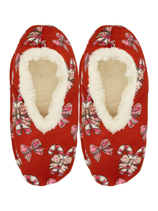 Simply Southern Holiday Slippers - Red