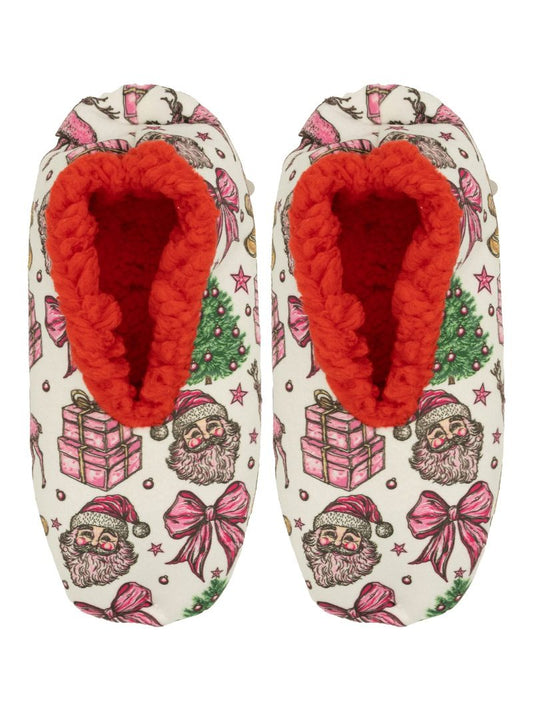 Simply Southern Holiday Slippers - White