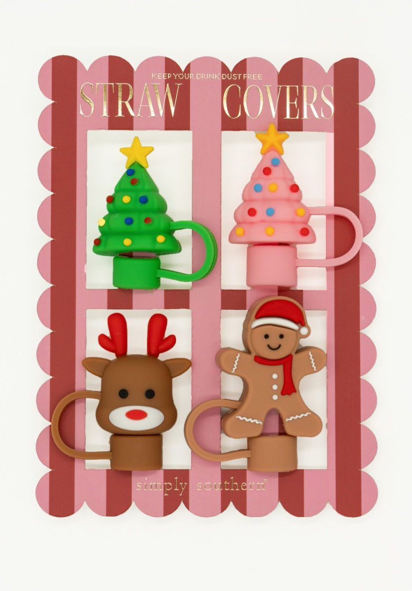 Simply Southern Holiday Straw Covers - Tree