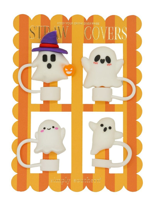 Simply Southern Fall Straw Covers - Ghost