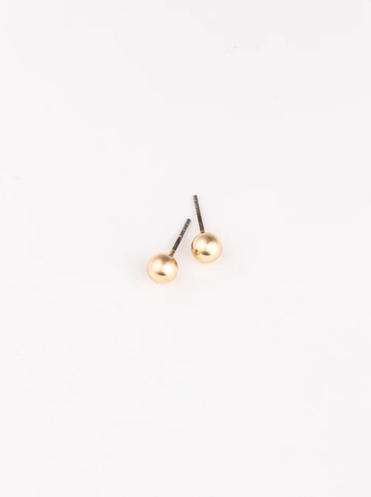 Michelle McDowell Small Grenada Earrings in Shiny Gold