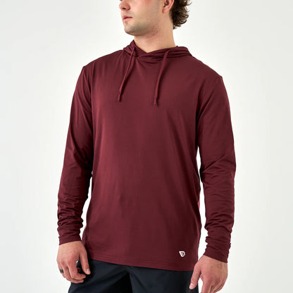 Burlebo Performance Hoodie in Maroon