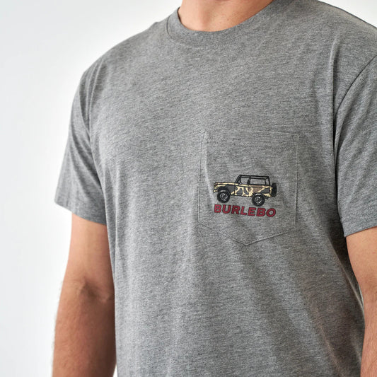 Burlebo Short Sleeve Tee - Off Road Bronco - Dark Heather Greay