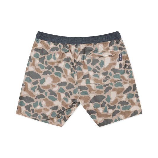Burlebo Athletic Short - Pintail Camo - Grey Liner - 7" Inseam
