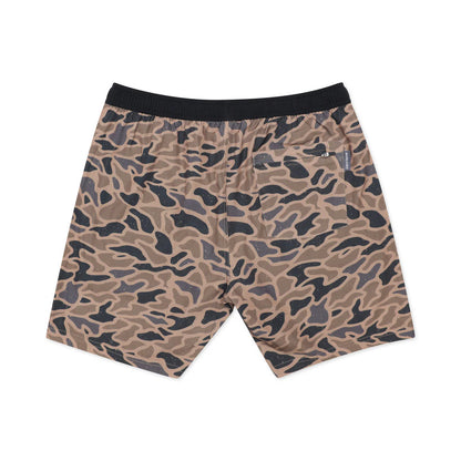 Burlebo Athletic Short - Gauge Camo - Black Liner - 5.5" Inseam