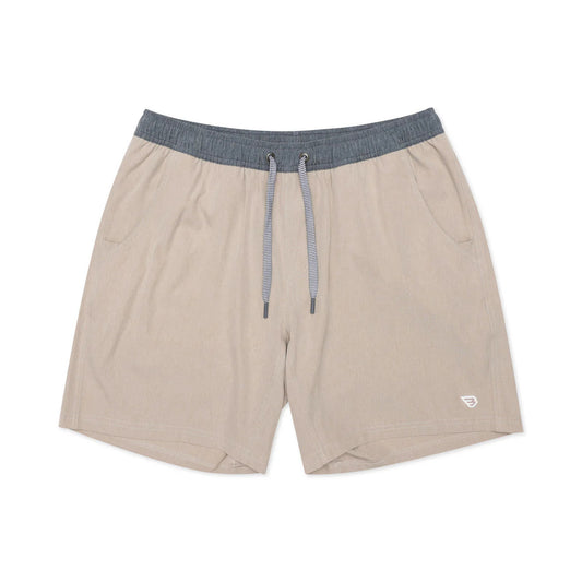 Burlebo Athletic Short - Heather Khaki - Venado Camo Liner - 5.5" Inseam