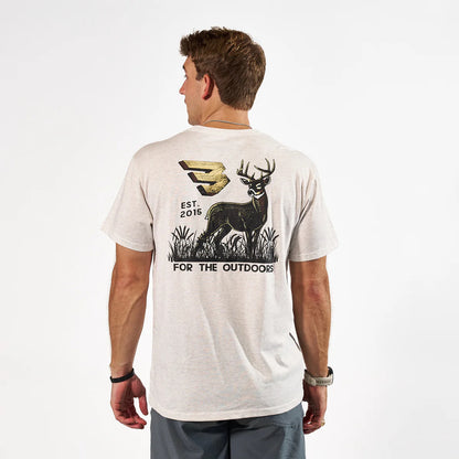 Burlebo Short Sleeve Tee - For The Outdoors - Oatmeal
