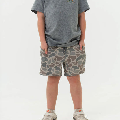 Youth Burlebo Athletic Short - Classic Deer Camo