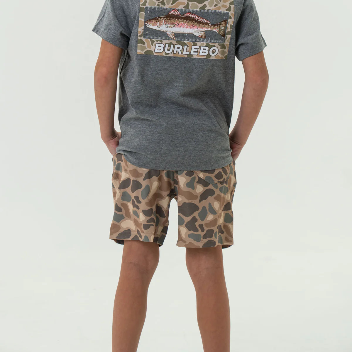 Youth Burlebo Athletic Short - Pintail Camo
