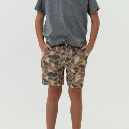 Youth Burlebo Athletic Short - Pintail Camo