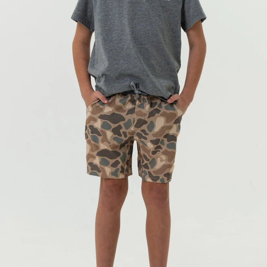 Youth Burlebo Athletic Short - Pintail Camo