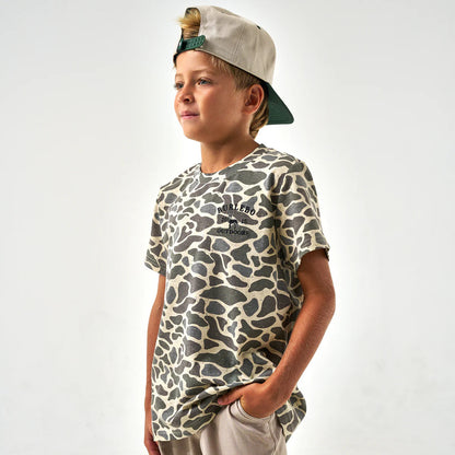 Youth Burlebo Tee - Classic Deer Camo