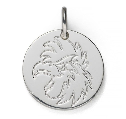 703 DER CM177 Southern Gates Sterling Silver over Brass Gamecock Charm 0