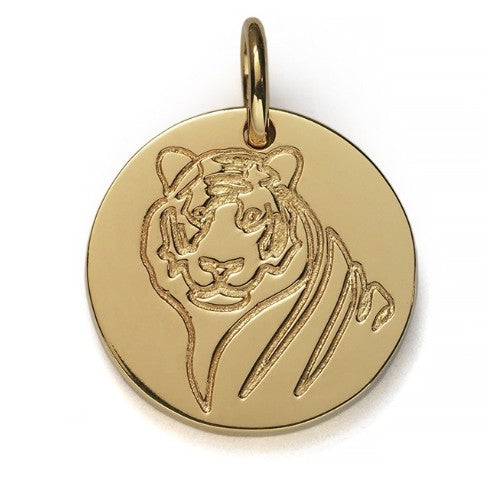 Southern Gates Gold Plated Tiger Charm