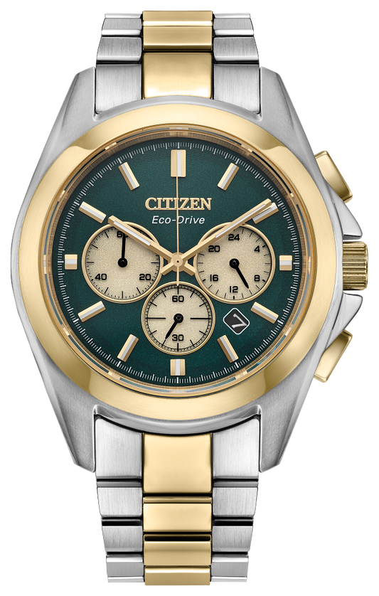 Citizen Eco Drive Men's Two Tone Sport Luxury CA4684-54X Watch