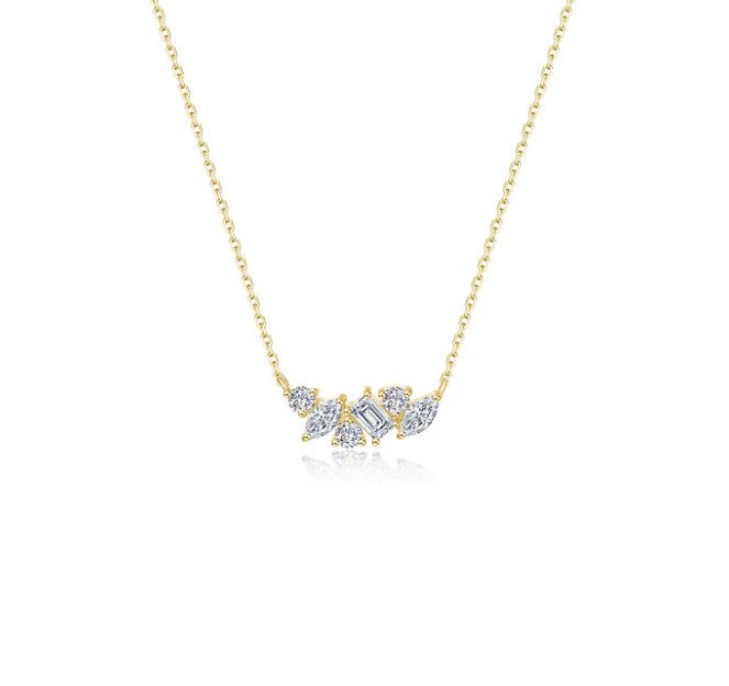 Lafonn Gold Plated Prismatic Necklace