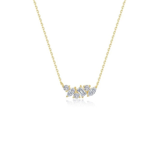 Lafonn Gold Plated Prismatic Necklace