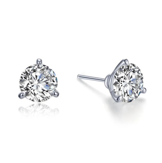 Lafonn 3CTW 3 Prong Martini Stud Earrings