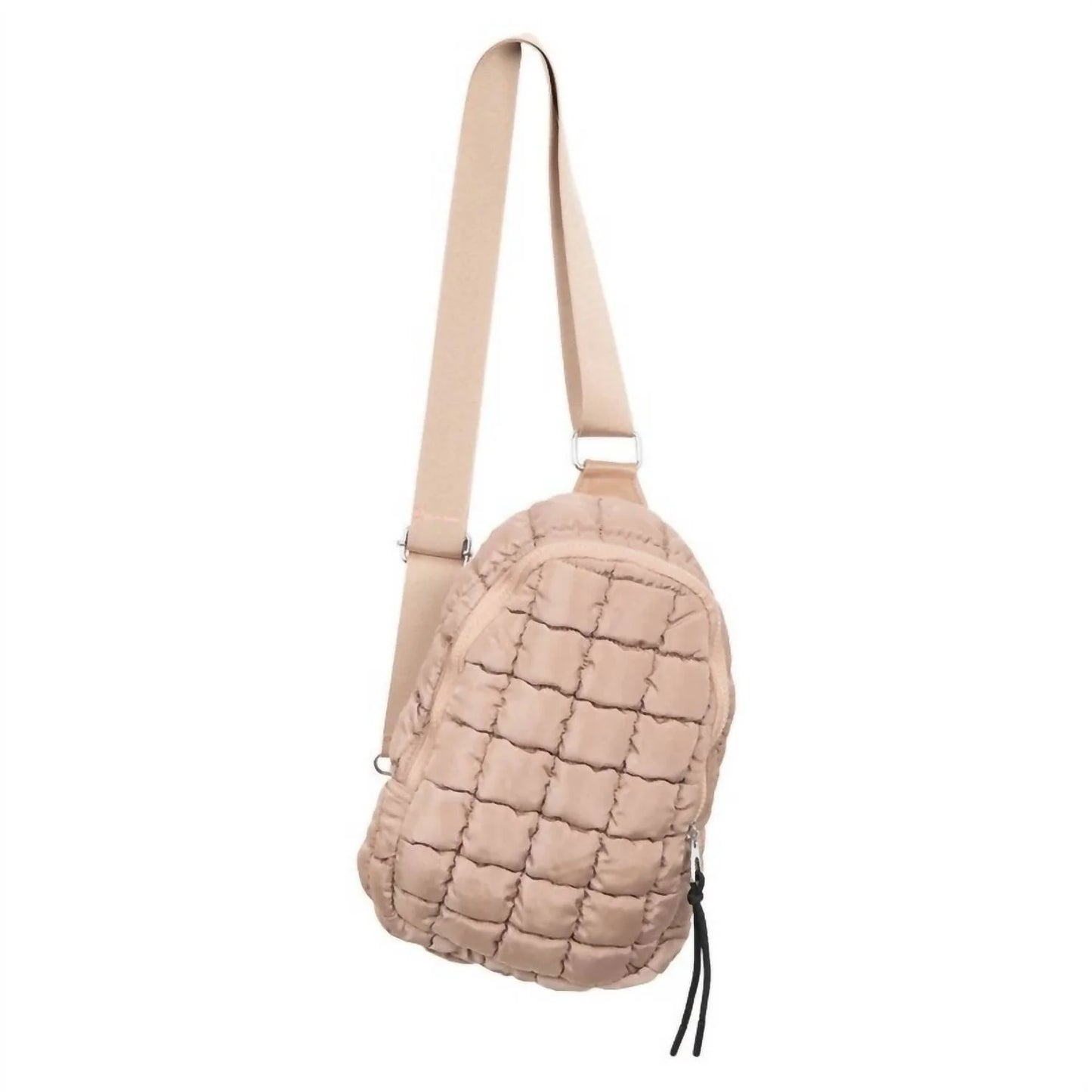 KDC-SBG-18-TAN Katydid Tan Quilted Sling Bag