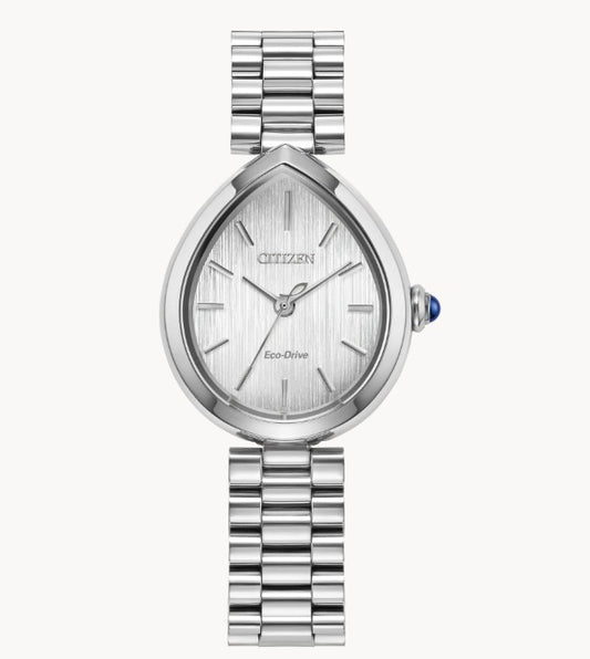 Citizen Ladies Silver Eco Drive EM1200-55A L Rainell Watch