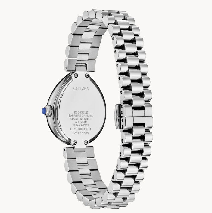 Citizen Ladies Silver Eco Drive EM1200-55A L Rainell Watch