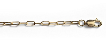 MSC2505 Southern Gates Gold Filled 3MM  Light Paperclip Chain