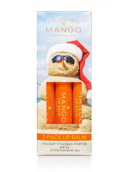 California Mango Merry Mango Lip Balm 3-Pack