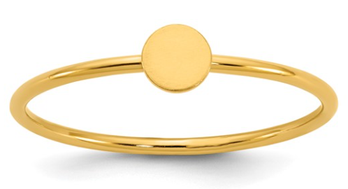 GFR114 1/20 14K Gold Filled 1MM Disc Stacking Ring
