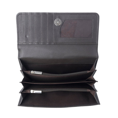 S-13263 Myra Vanilla Vine Woven Wallet in Sepia Bloom