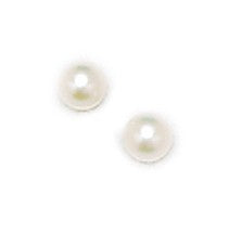 PRLE-7-WG 14K WG 7MM CULTUR PRL 14K White Gold 7MM Cultured Pearl Earring
