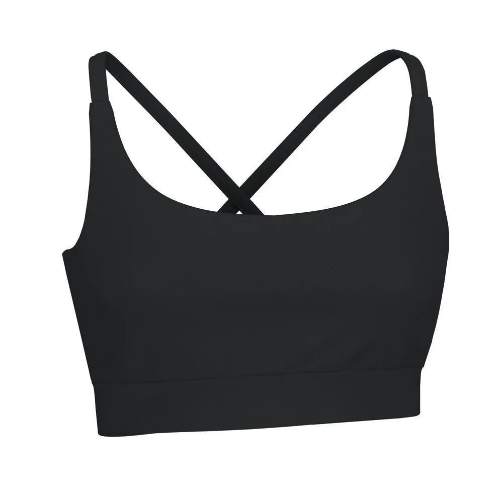 L5140002 Local Girl Sports Bra Top - Black