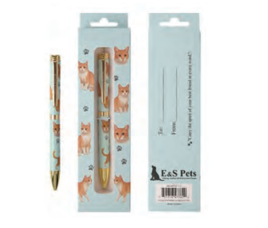 737-13 ORNG WHITE TABBY CAT PEN