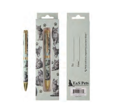 737-9 Silver Tabby Cat Pen