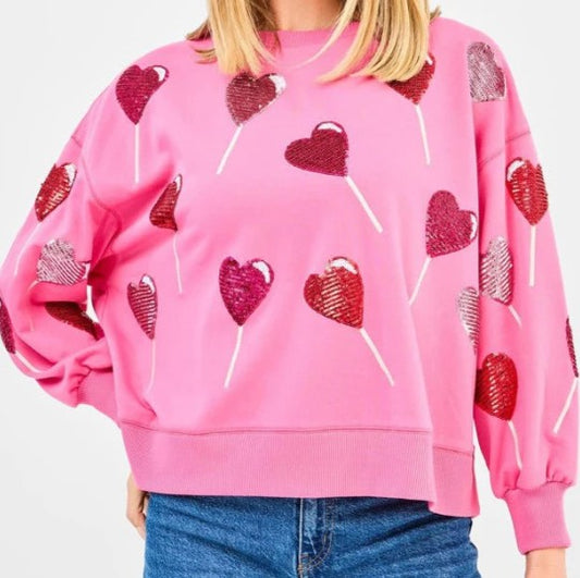 66940 Mary Square Millie Lollipop Sequin Shirt