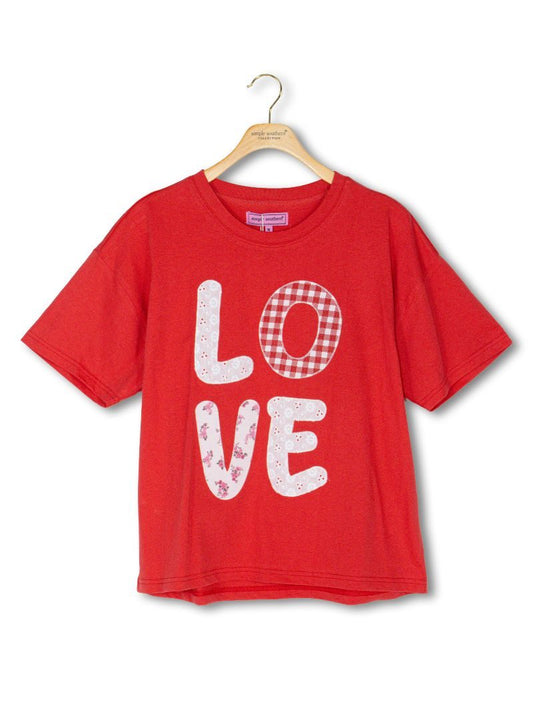 PP-0126-TEE-LOVE-PATCH Simply Southern Love Patch Tee