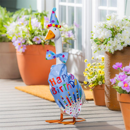 TD6R2GS25 Evergreen Porch Goose Birthday Boy Outfit