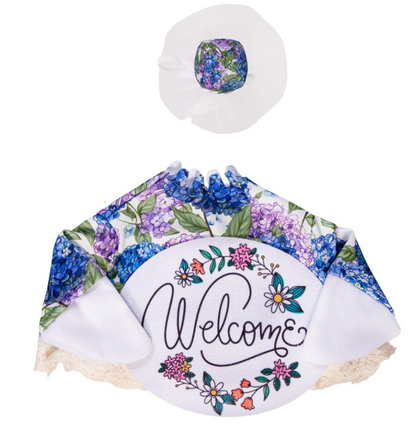 TDDTXGS25 Evergreen Porch Goose Hydrangea Dress