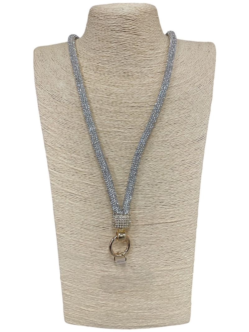 Crystal Lanyard Cell Phone Holder