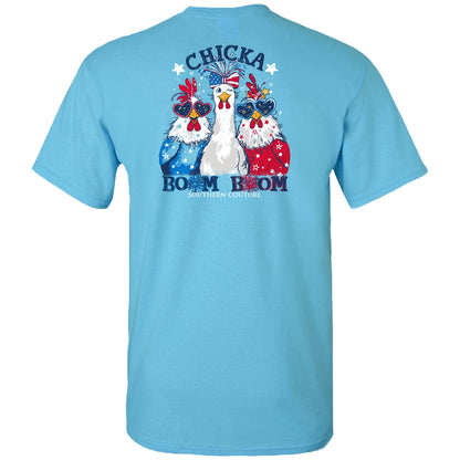 SC1534SK SC Southern Couture Tee Chicka Boom Boom Tee in Sky