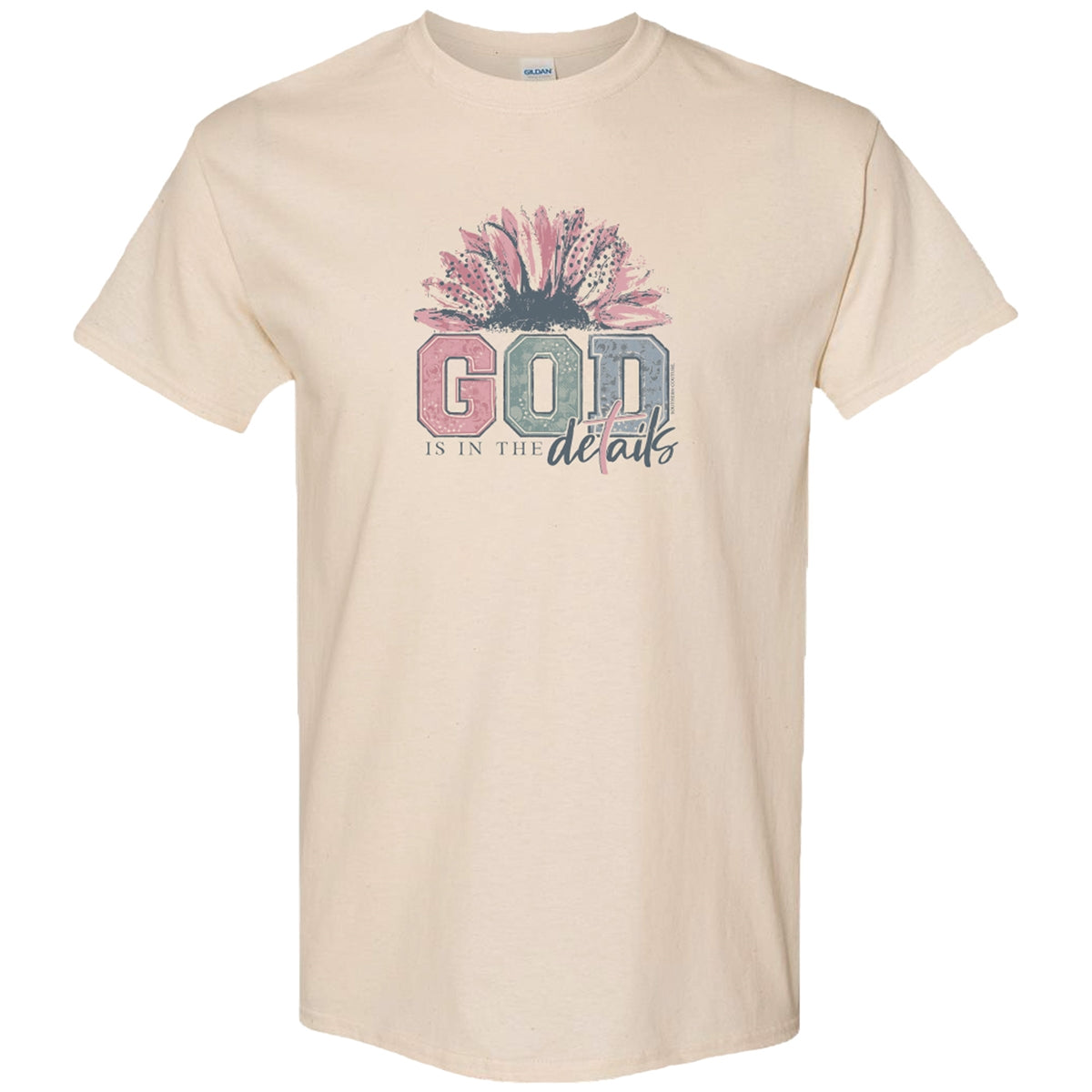 SC1541NA Southern Couture Soft Style God is in the Details tee in Natural