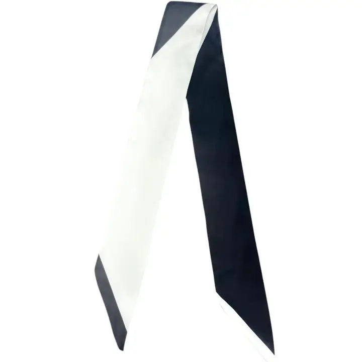 Twilly Scarf Black and White 0
