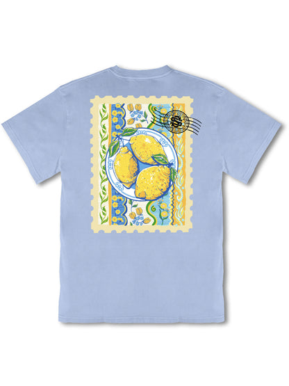 YTH-MINWASH-LEMON-FDBLU Youth Simply Southern Lemon Short Sleeve T-Shirt