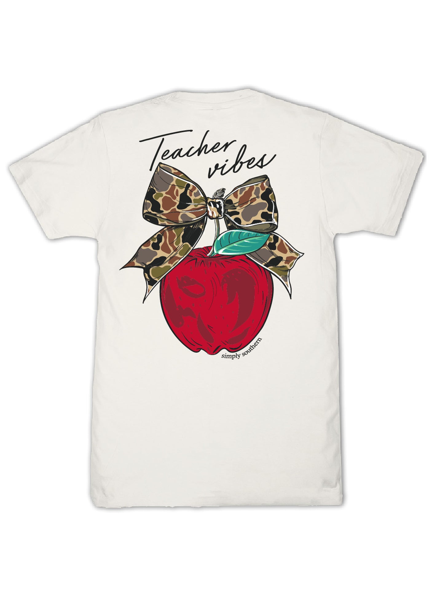 SS-TEACHER-LINEN Simply Southern Teacher Short Sleeve T-Shirt