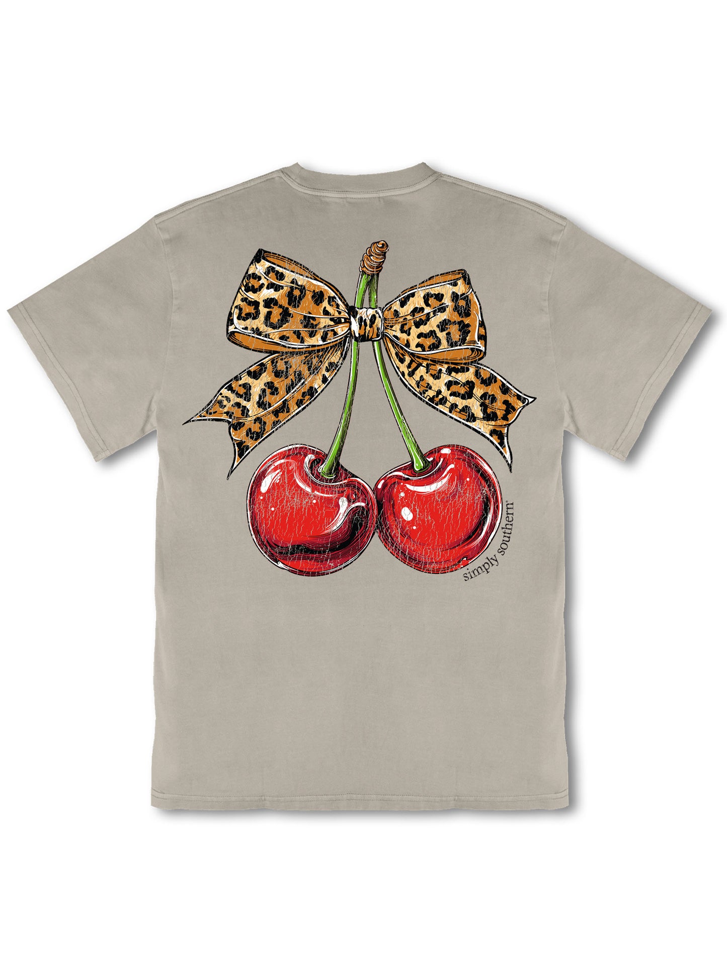 MINWASH-CHERRY-BIRCH Simply Southern Cherry Short Sleeve T-Shirt