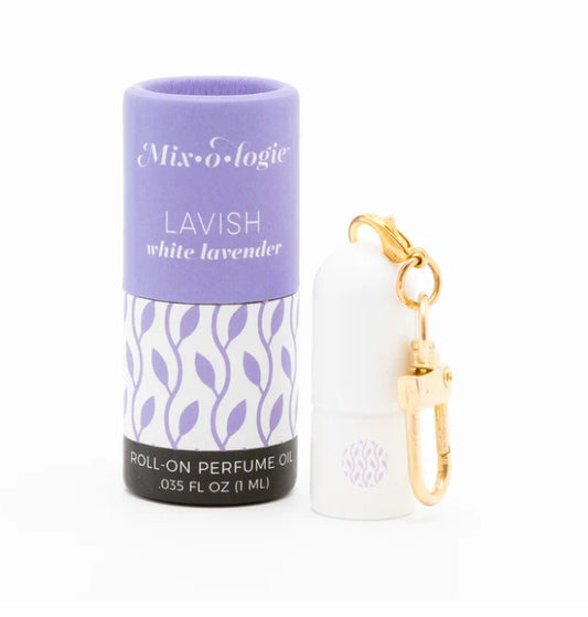 MRB-LAVISH Mix-o-logie Mini Keychain Rollerball Perfume - Lavish (White Lavender)