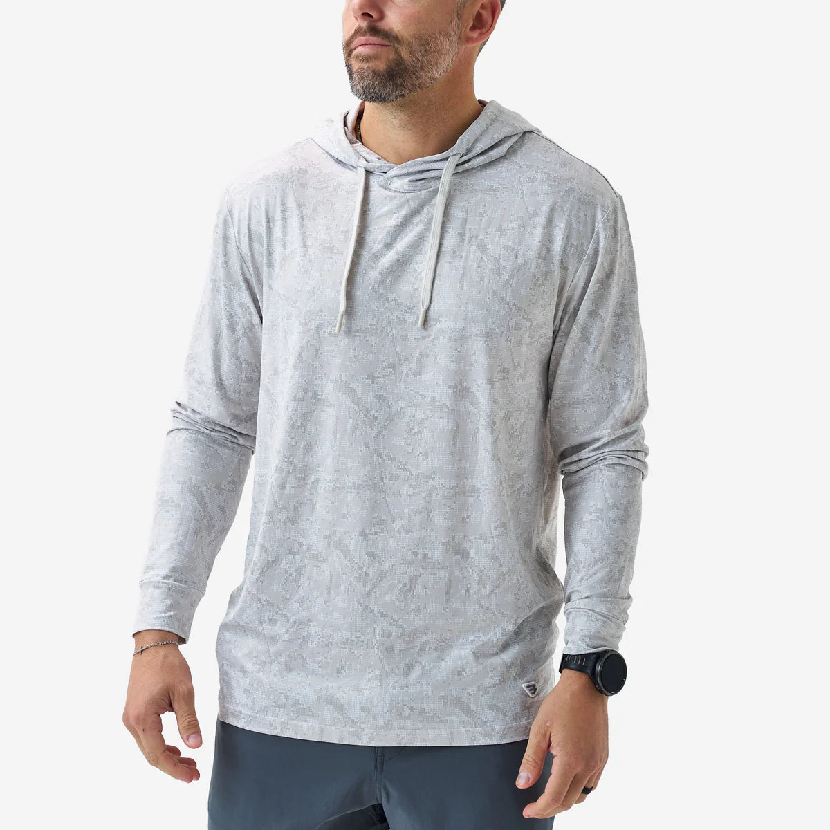 Burlebo Performance Hoodie in Digi Camo Ivory