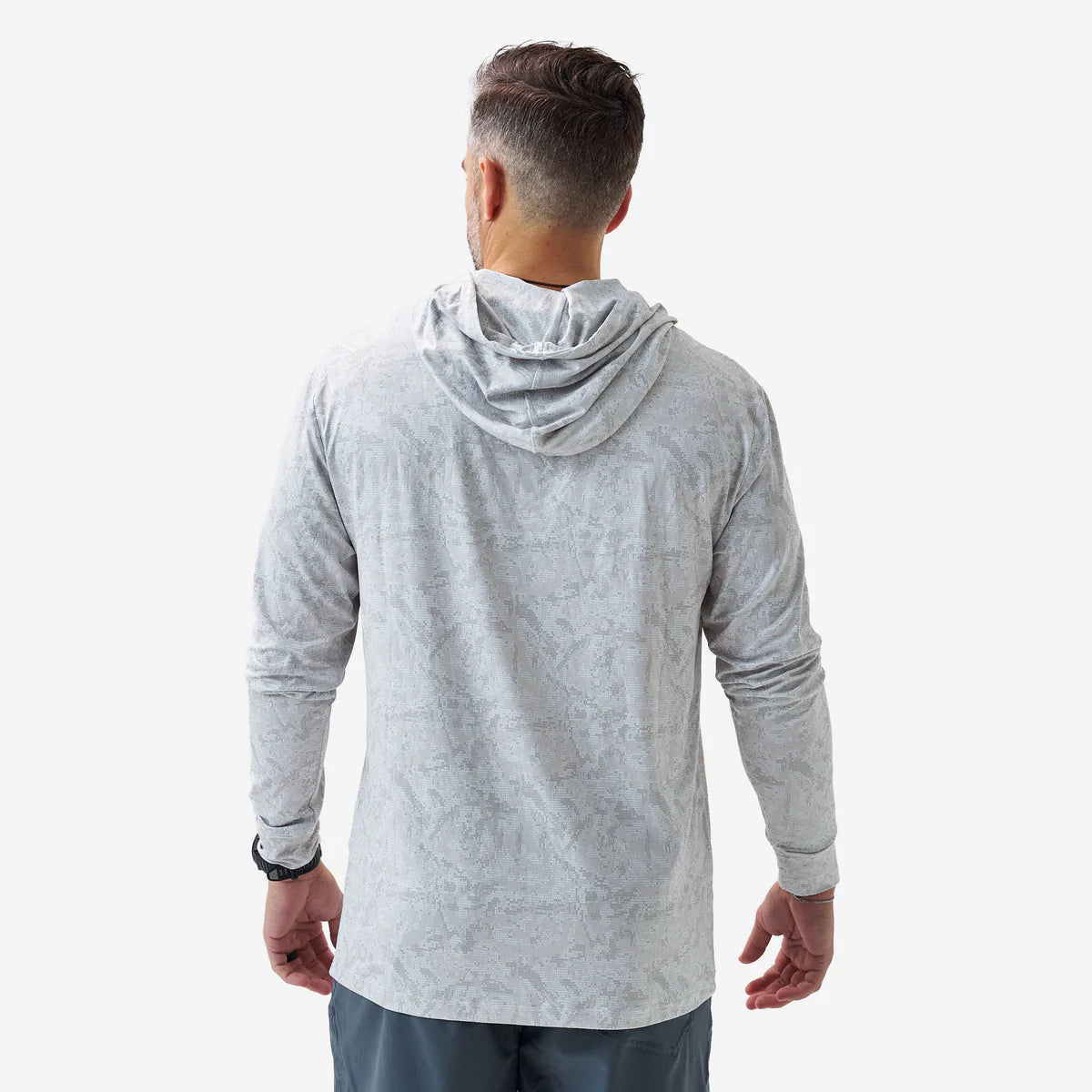 Burlebo Performance Hoodie in Digi Camo Ivory