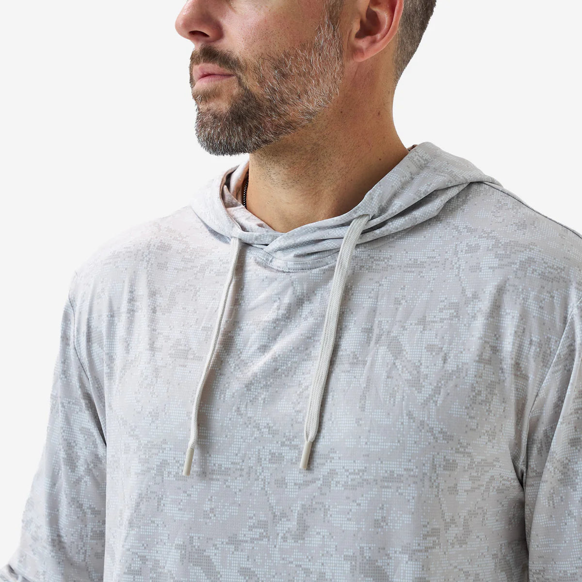 Burlebo Performance Hoodie in Digi Camo Ivory